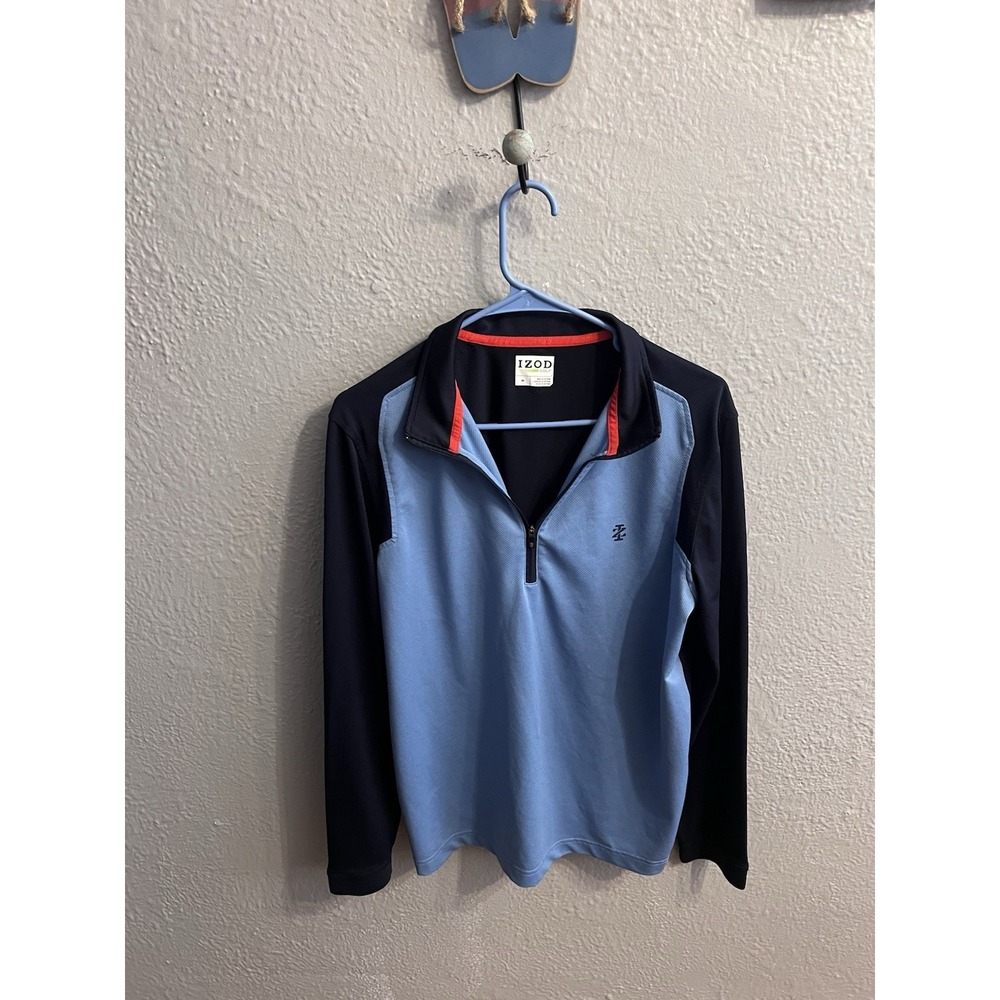 Izod Golf  1/4‎ Zip Blue Pullover Men's Size Medium